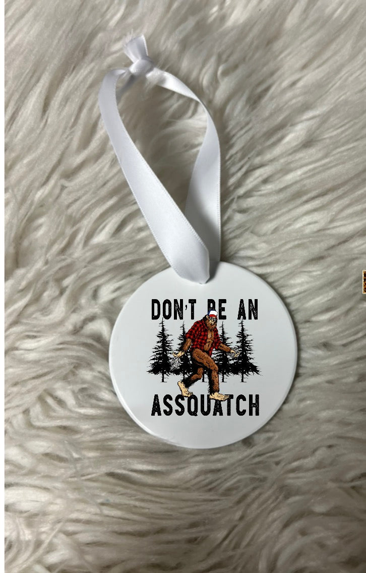 New Christmas ceramic ornament Sasquatch 