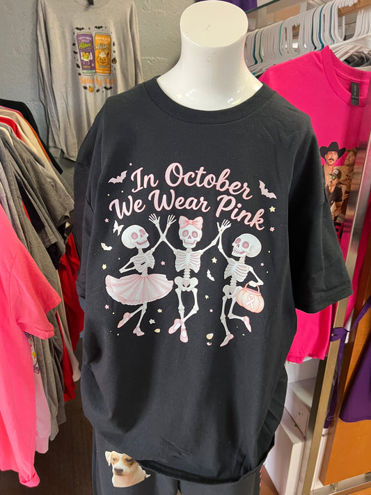 New unisex in October we wear pink