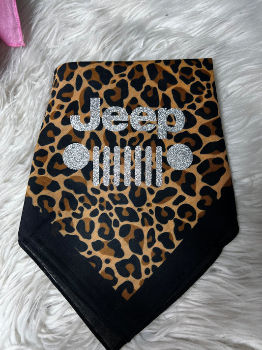 New dog bandanna  leopard