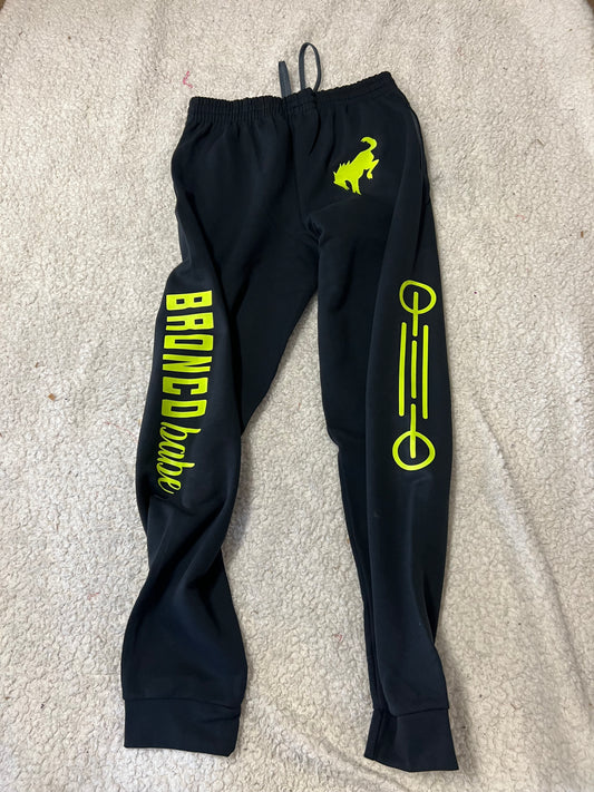 New unisex jerzees bottoms black neon yellow