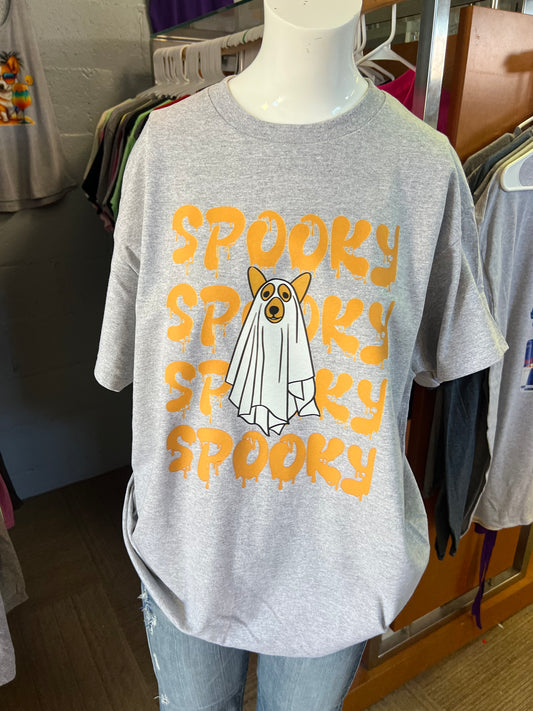 New  unisex T-shirt corgi Halloween