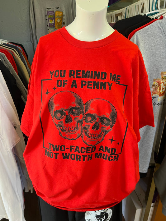 New unisex funny remind me of 2 face and not worth much 