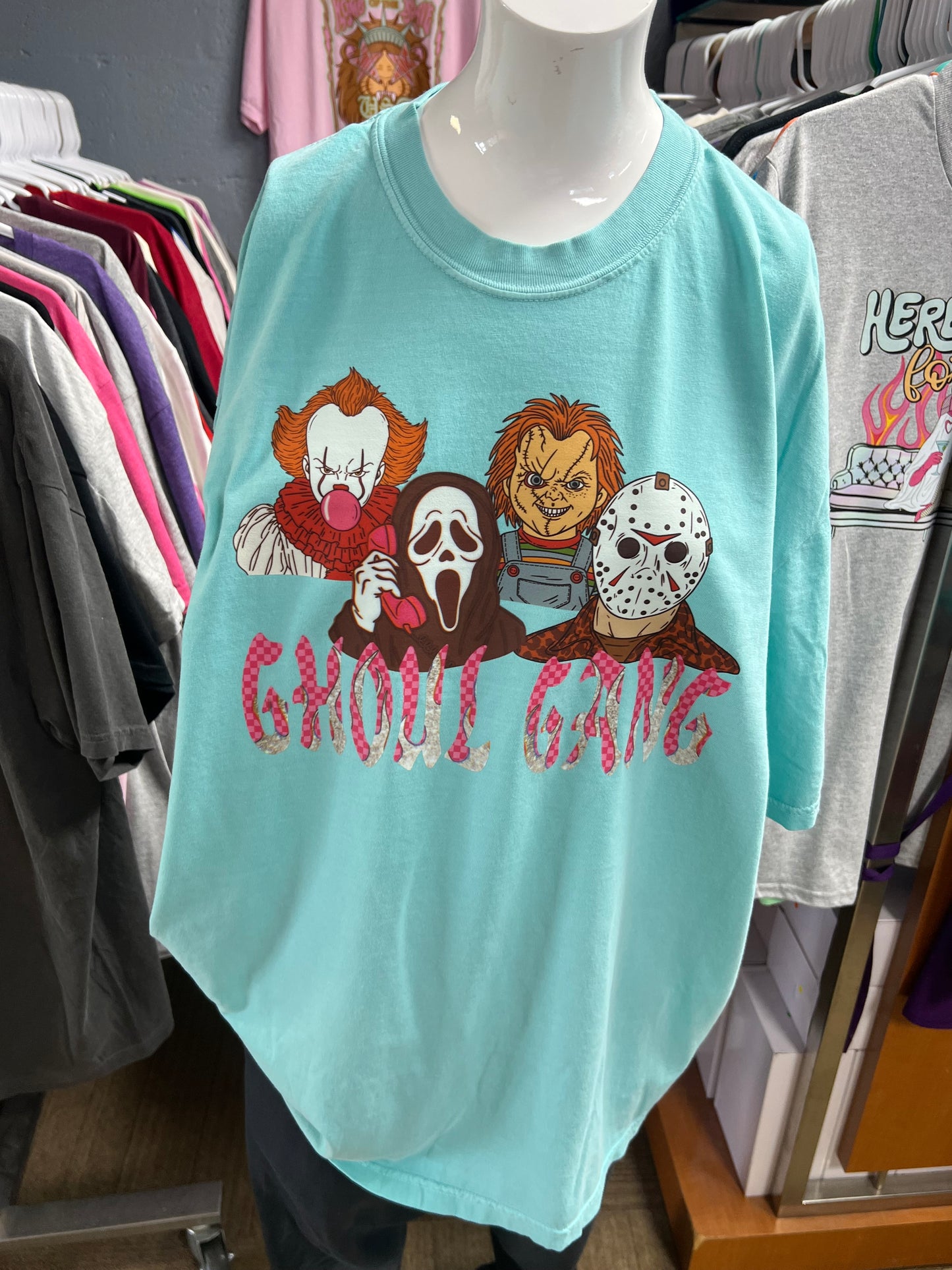 New unisex T-shirt comfort color Brand scary funny Halloween 