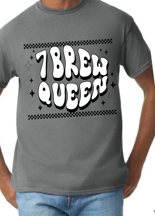 New  unisex T-shirt seven brew coffee queen