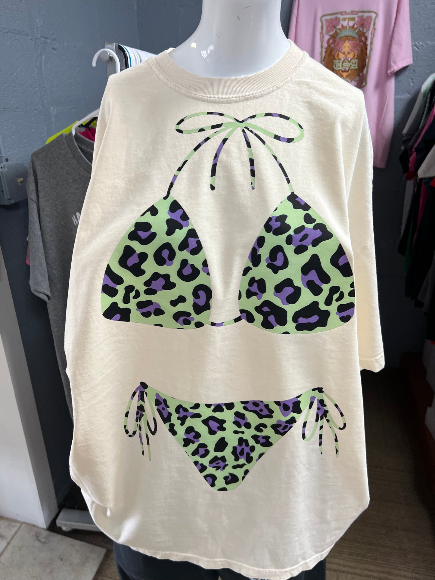 New unisex cream bikini