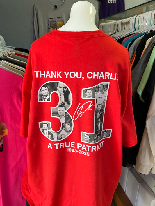 New unisex freedom Charlie front and back