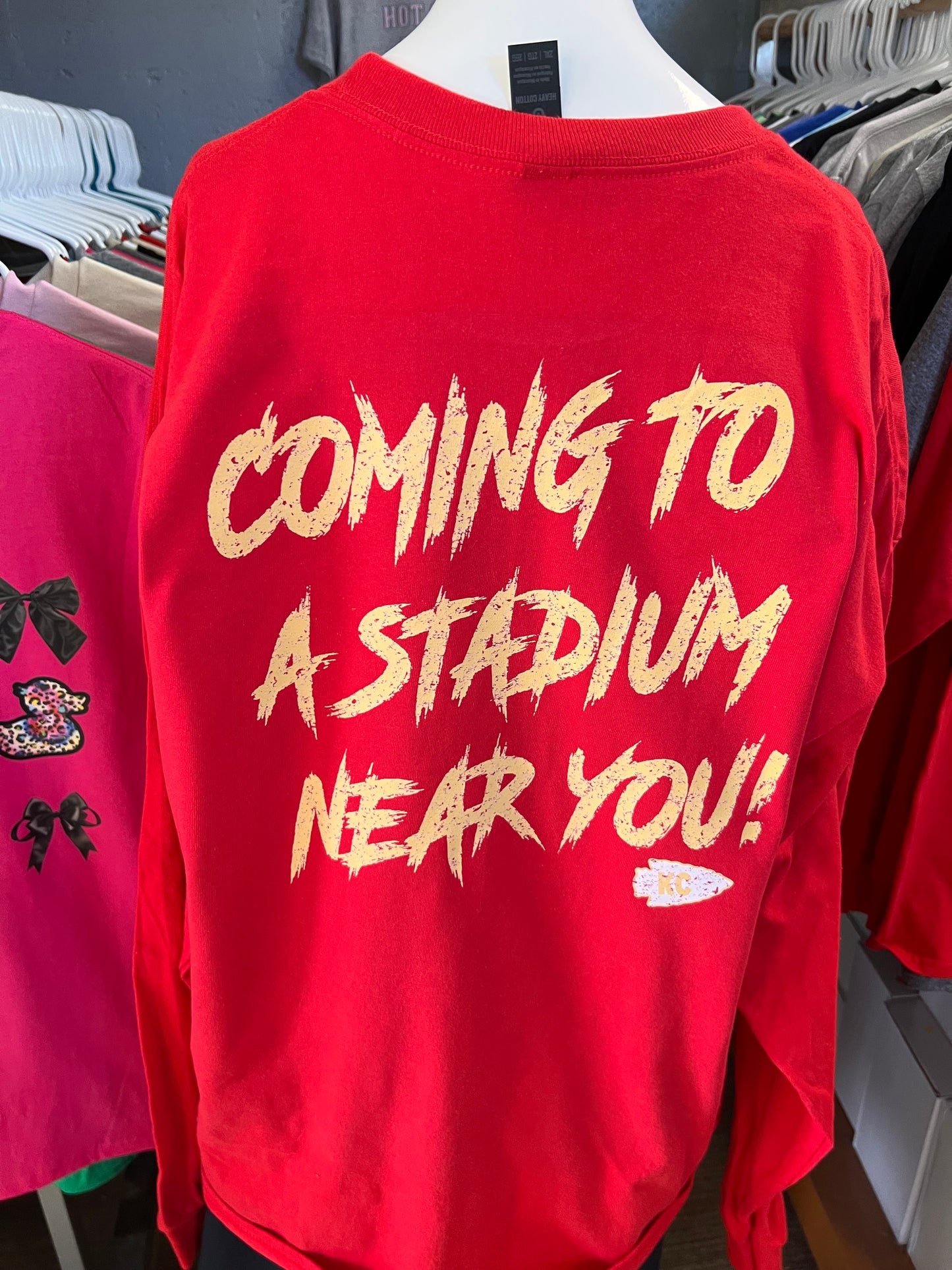 New unisex football front and back
