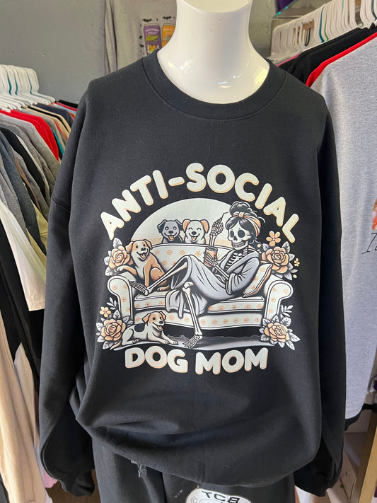 New unisex antisocial dog mom 