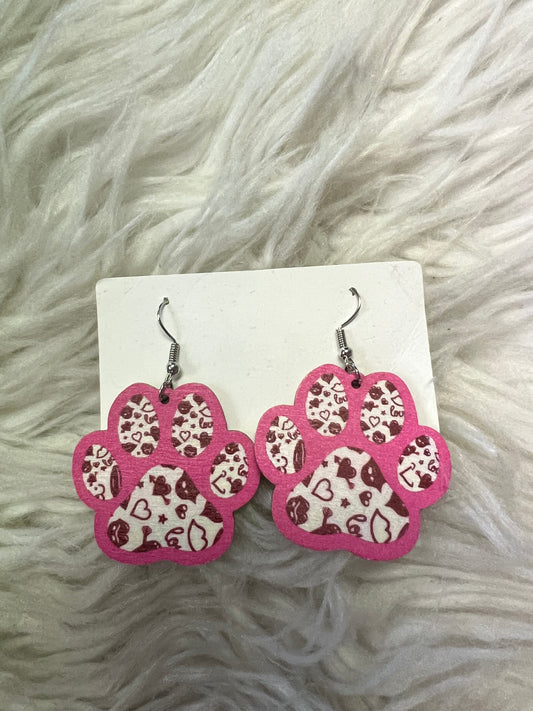 New earring pink paw