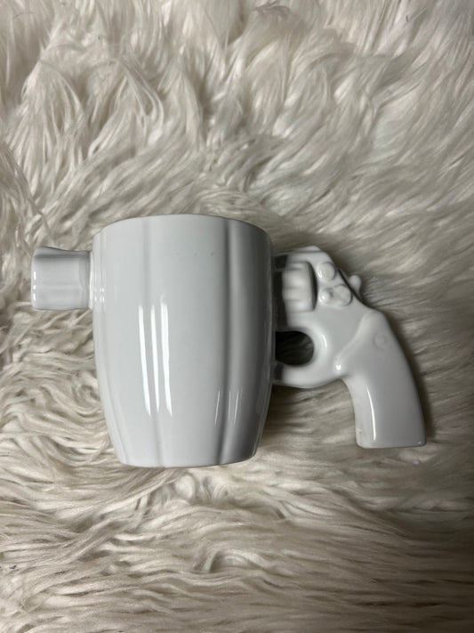 New in box ceramic gun mug