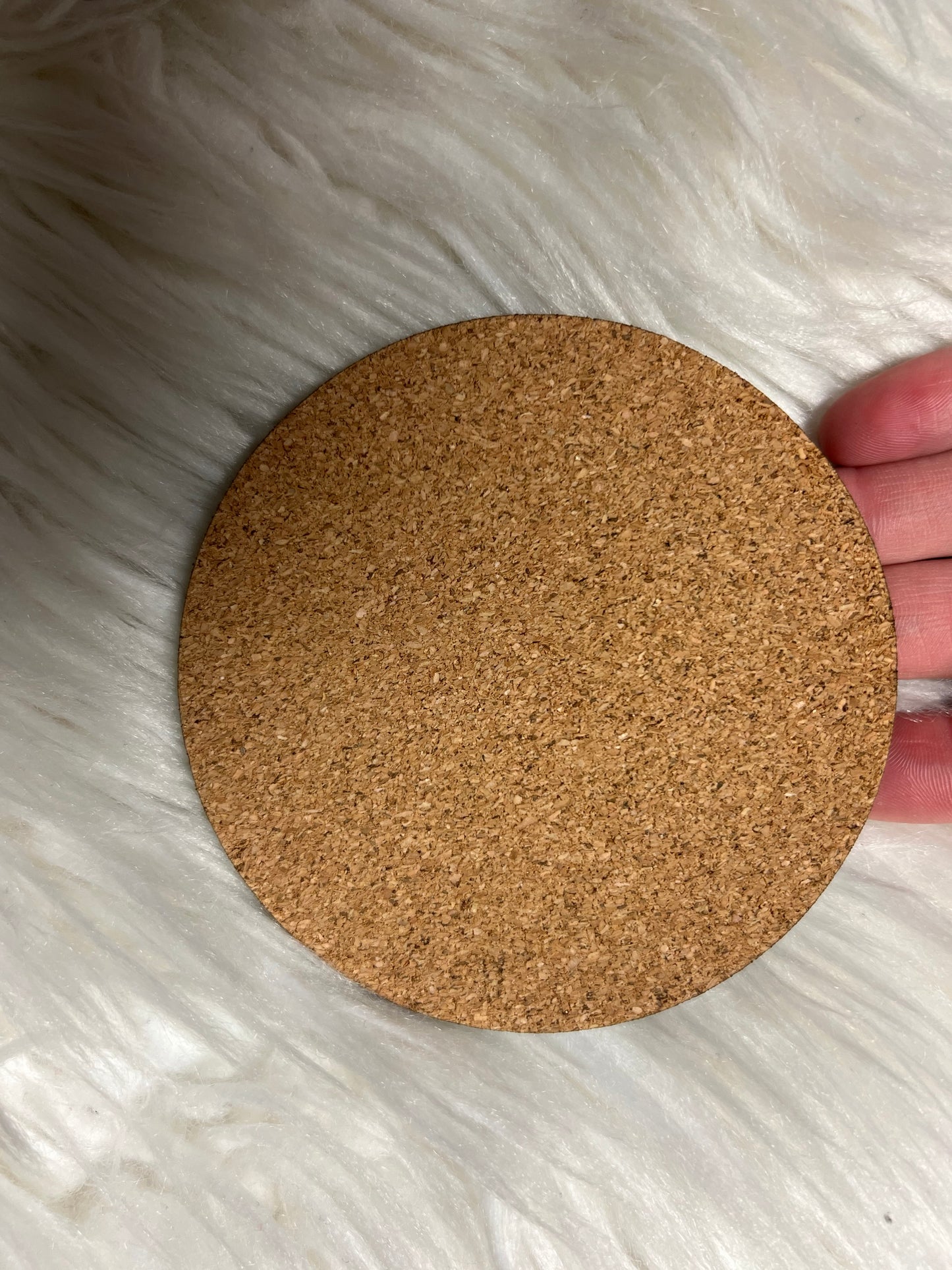Cow cork coasters