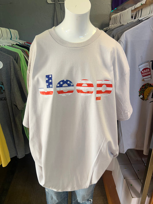 Unisex T-shirt American flag 4 x 4