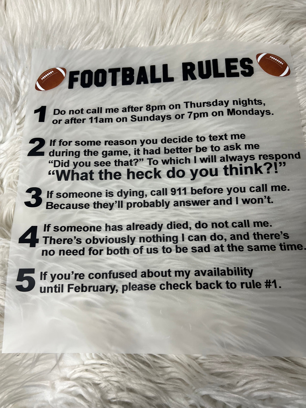 New DTF football