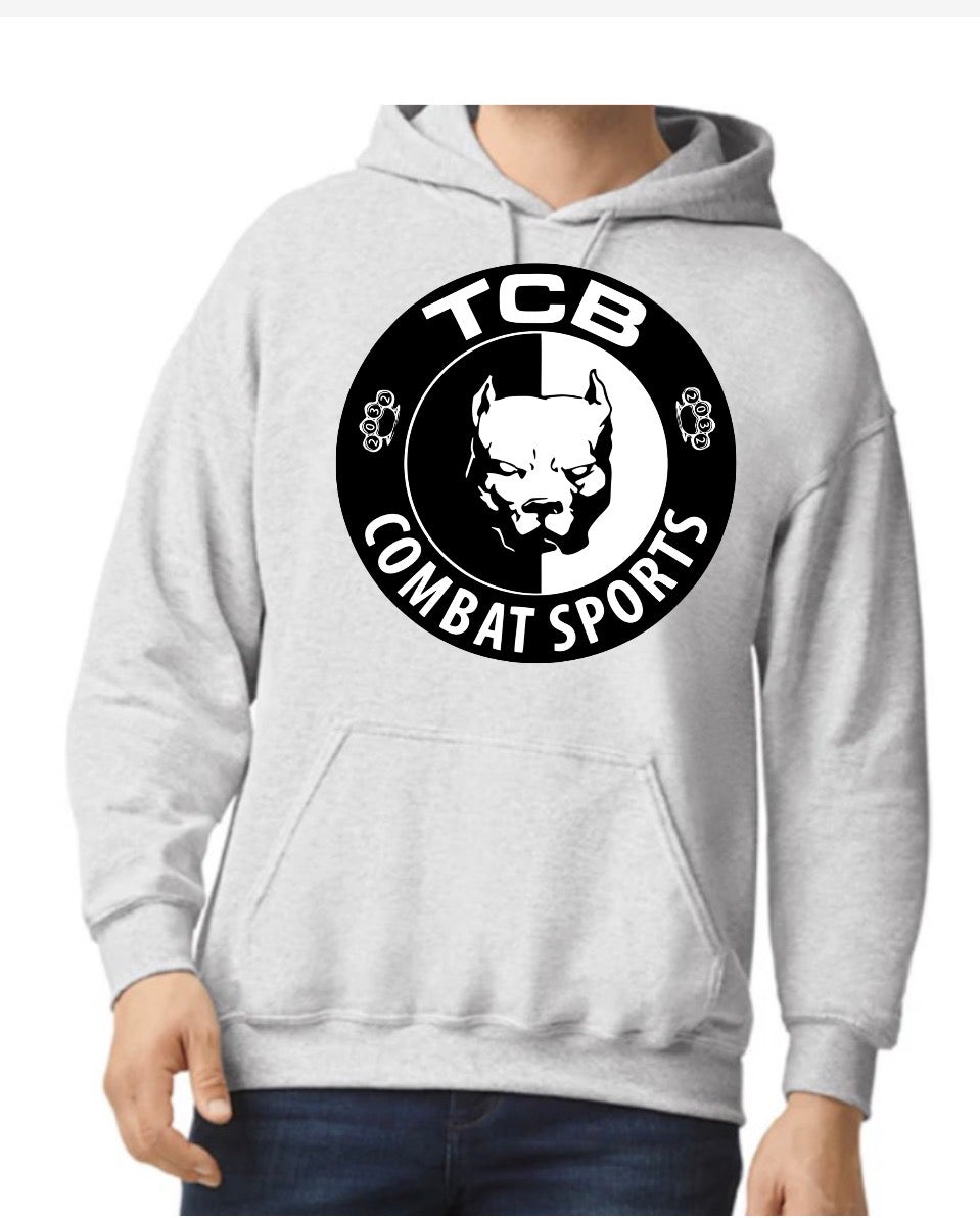 Ash gray TCB unisex Gilden adult hoodie