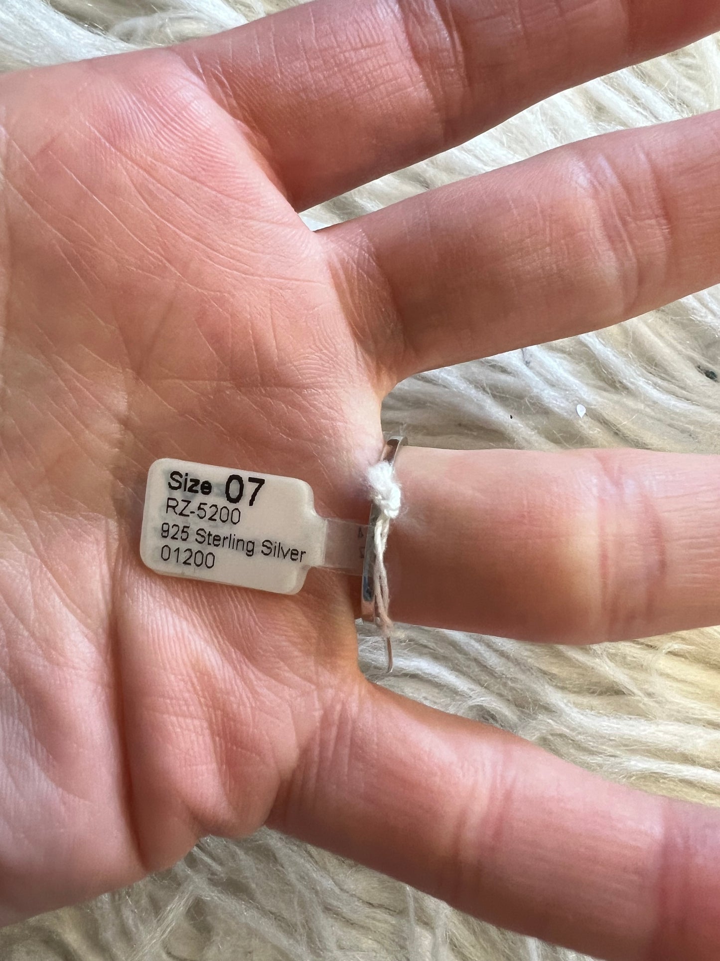 Brand new sterling silver ring size 7