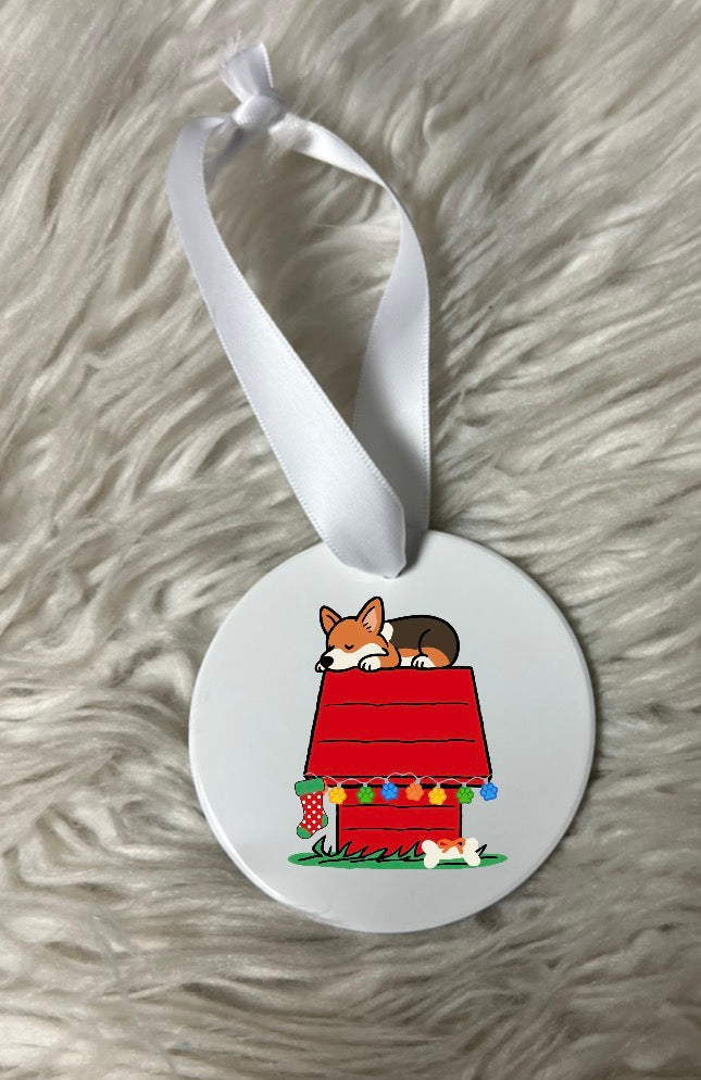 New Christmas ceramic ornament corgi