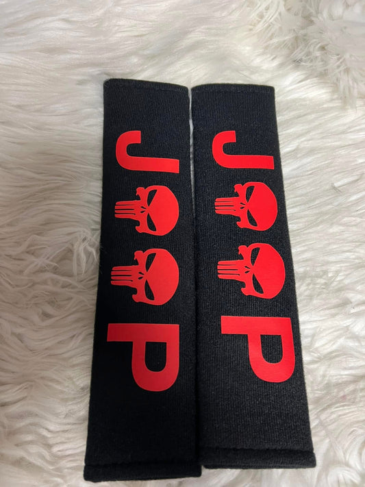 New seatbelt covers red