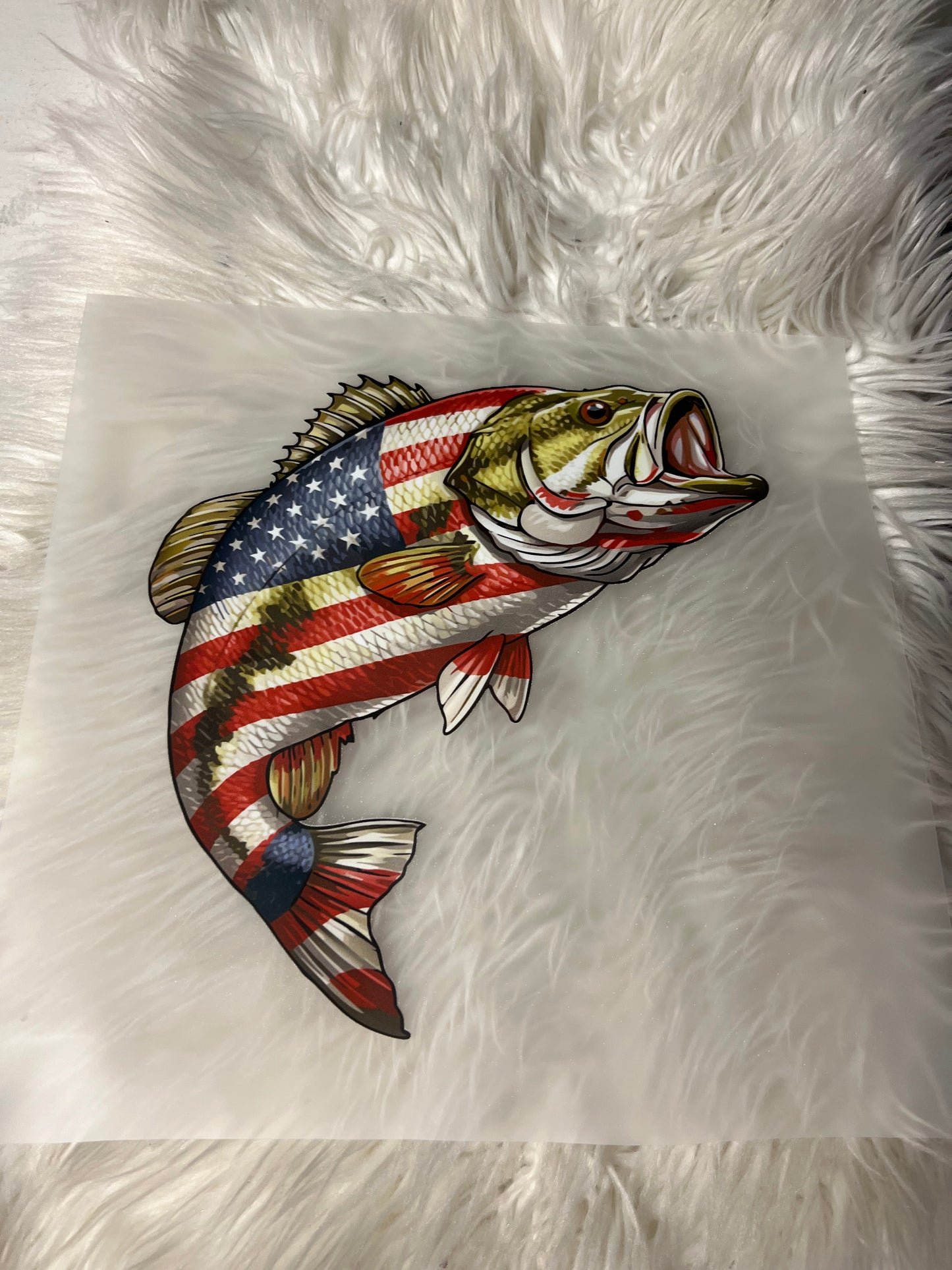 New DTF USA patriotic fish