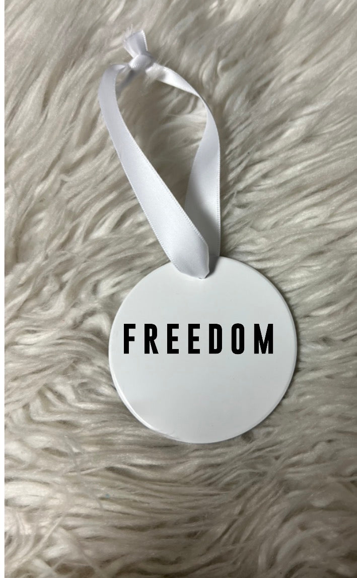 New Christmas ceramic ornament freedom