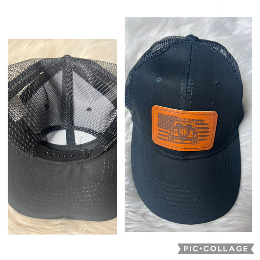 Brand new lasered engraved hat flag