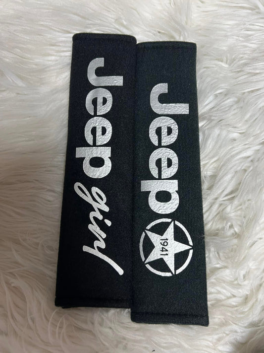 New seatbelt covers silver