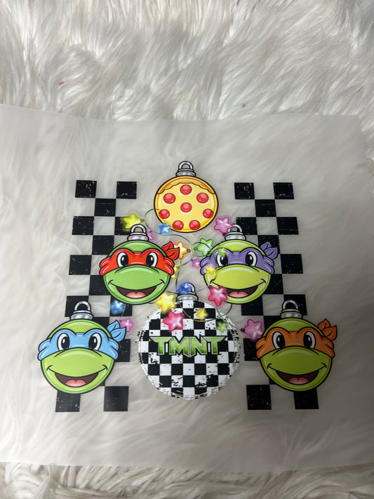 New DTF turtle Christmas