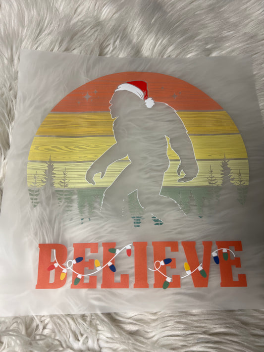 New funny  dtf Sasquatch Christmas