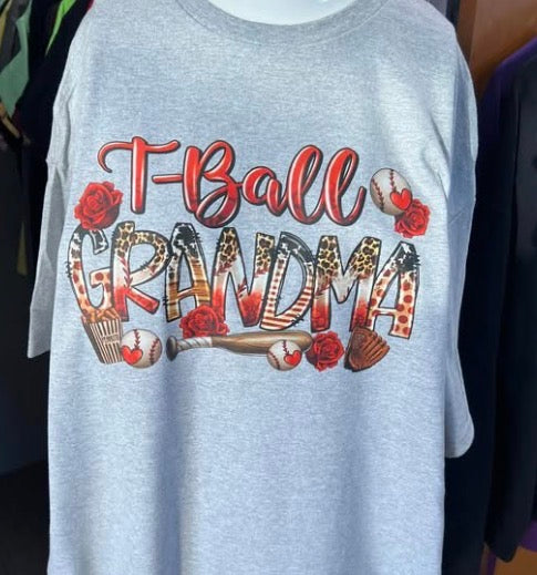 New unisex t-ball grandma