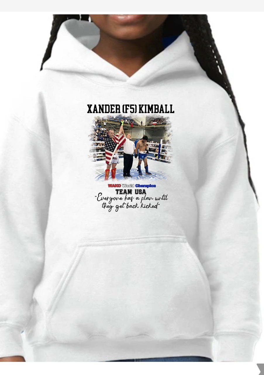 Xander Kimball unisex Gilden youth  hoodie