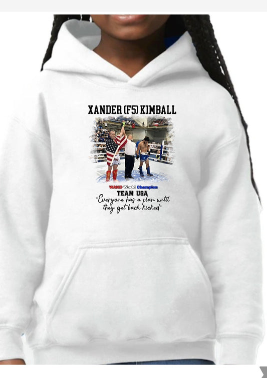 Xander Kimball unisex Gilden youth  hoodie