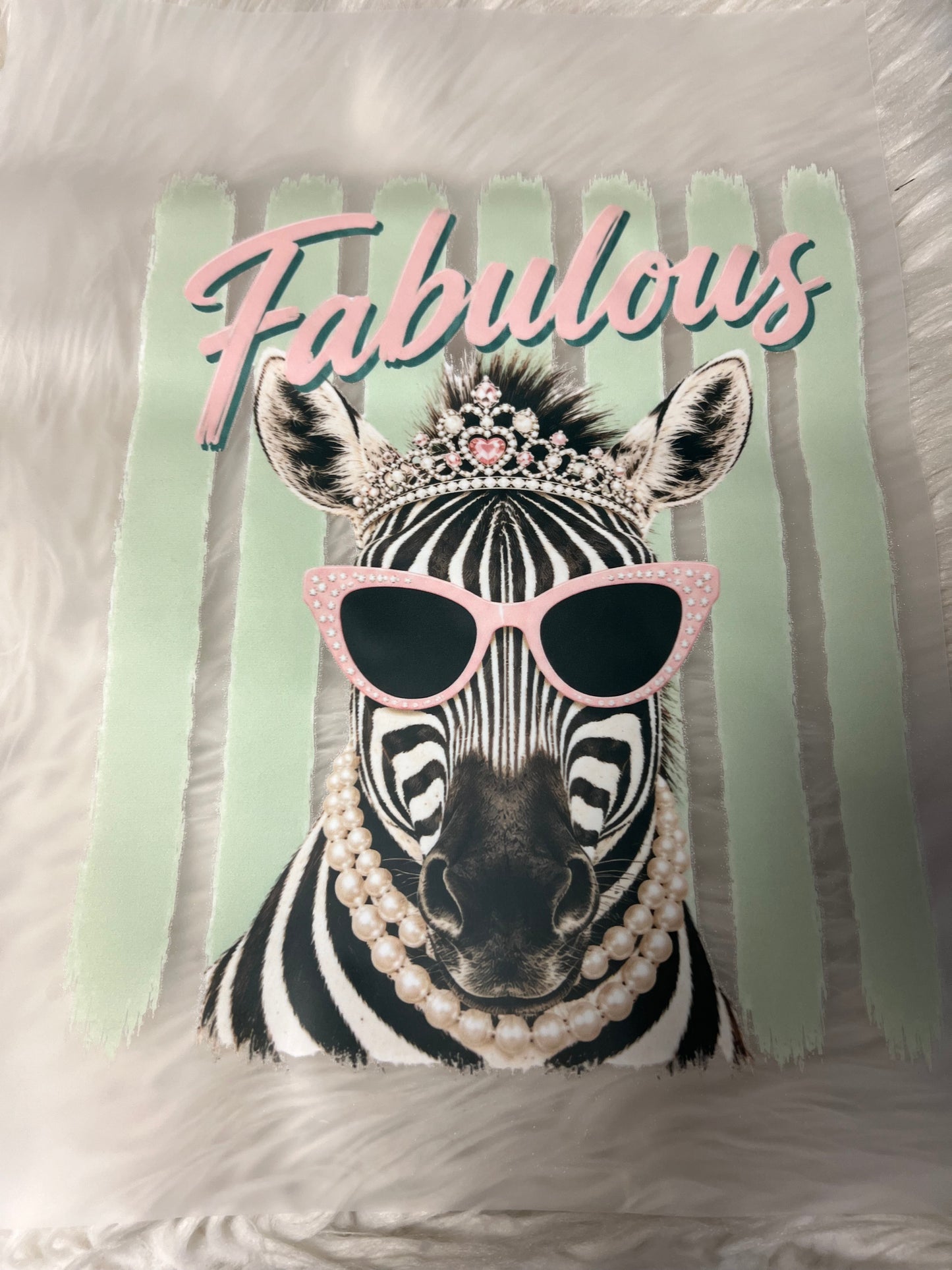 New DTF fabulous zebra 