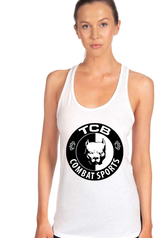 TCB ladies next level brand Razorback tank