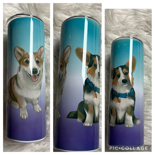 20 ounce Tumblr corgi