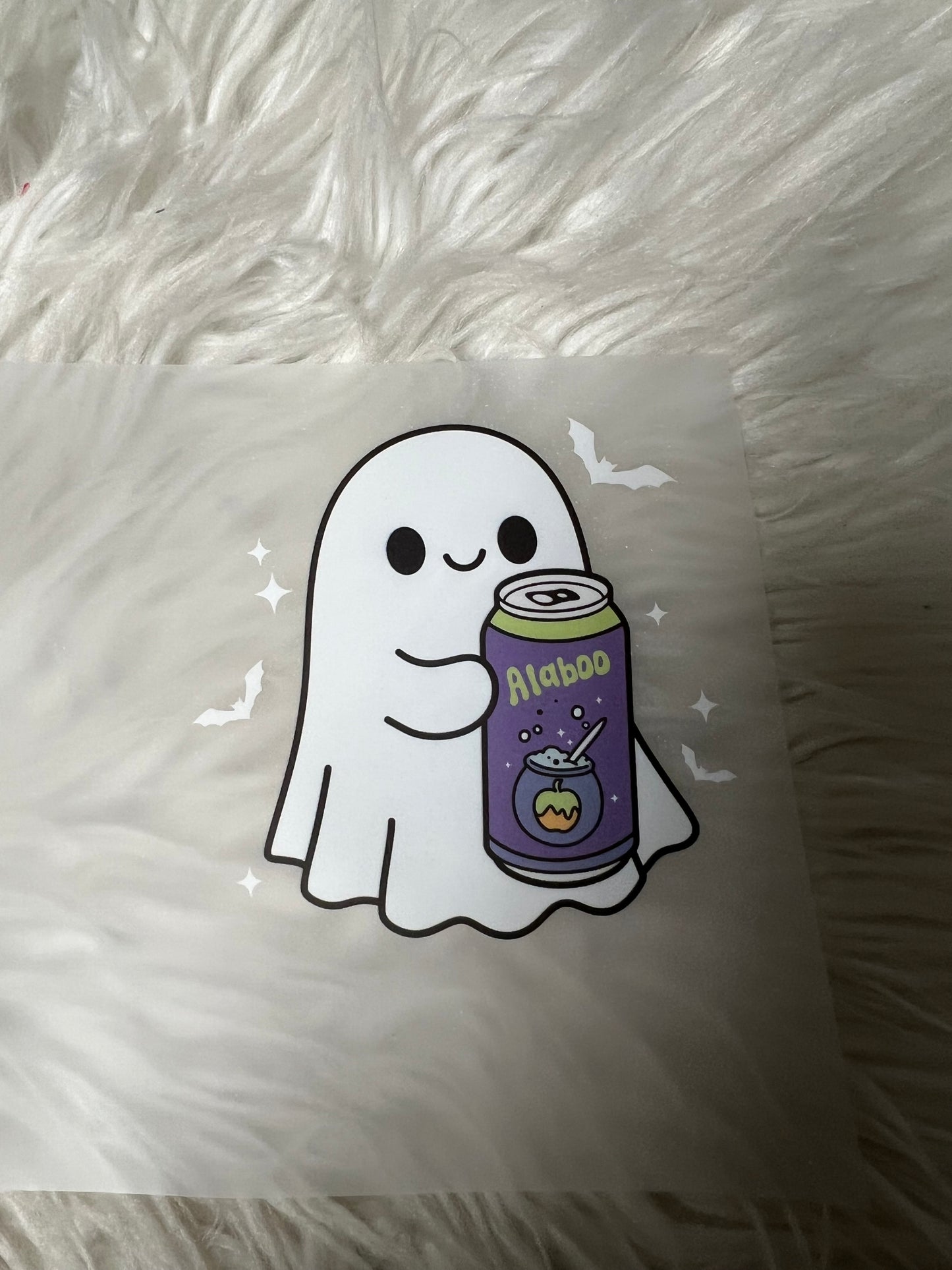 New DTF energy drink ghost