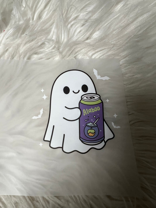 New DTF energy drink ghost