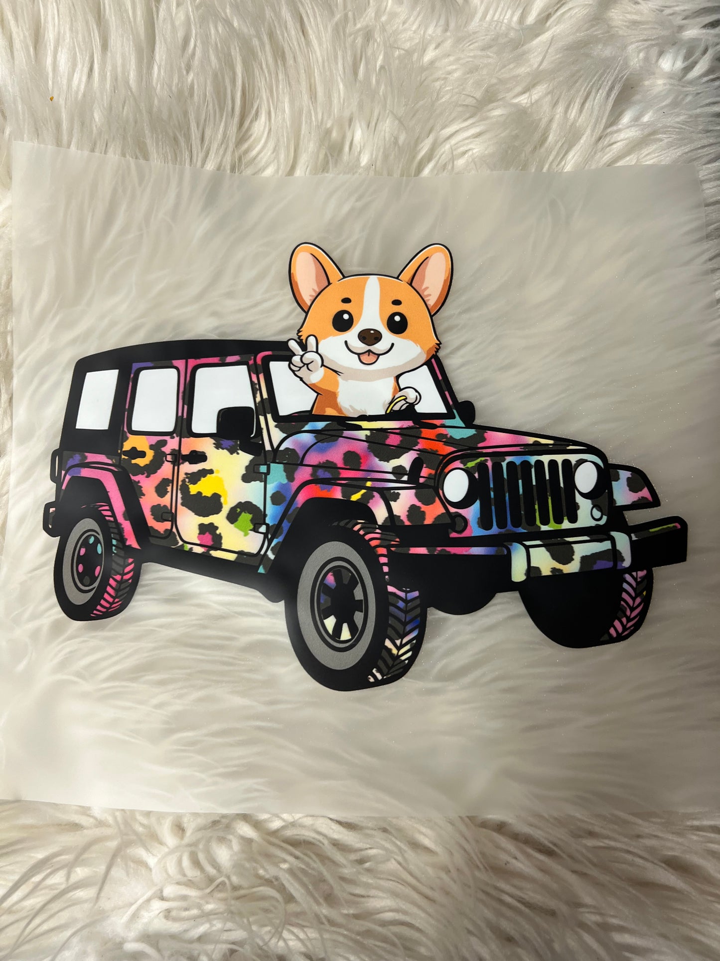 New DTF corgi