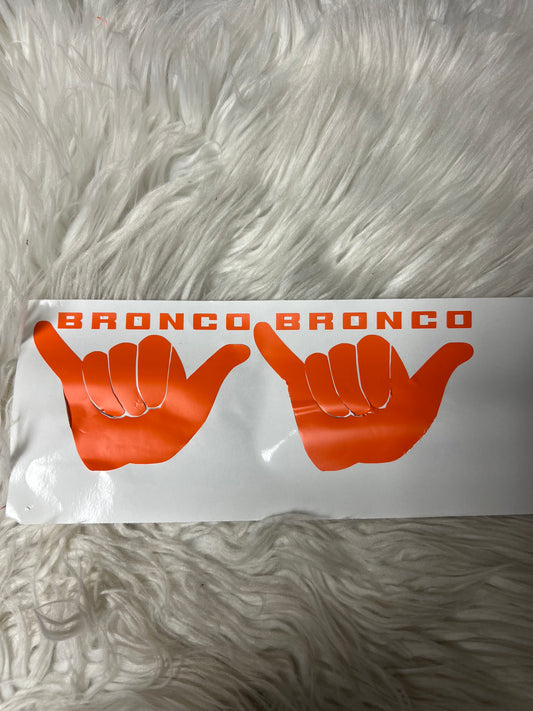 Vehicle wave car decals orange