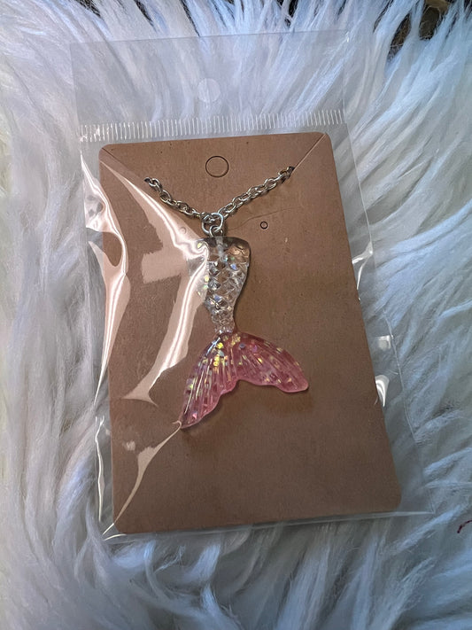 new multicolored mermaid necklace