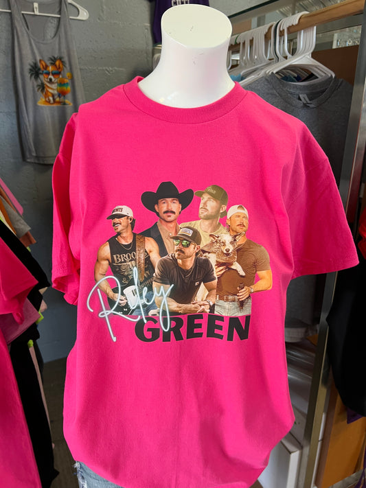 Brand new unisex, T-shirt, country, hot pink