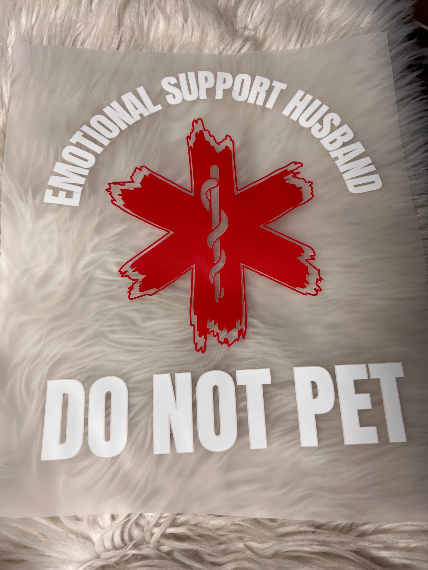 New DTF emotional support has been do not pet 