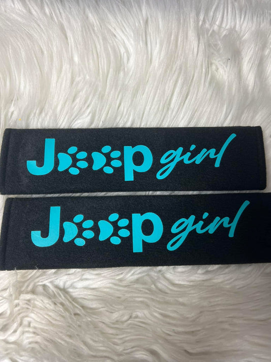New seatbelt covers teal
