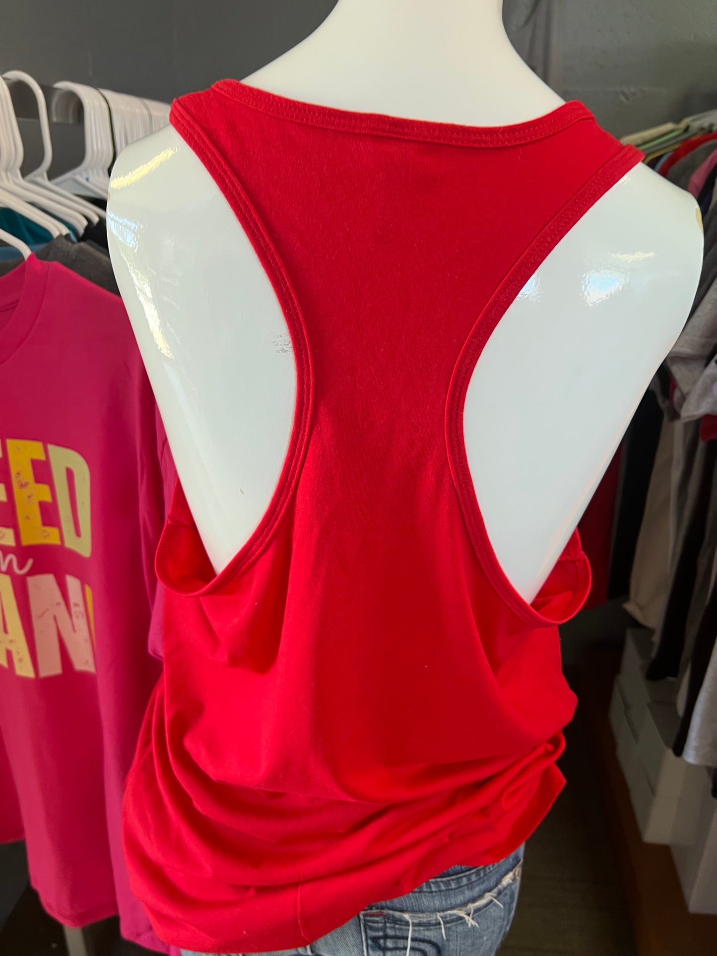 New ladies next level, Razorback tank top kc