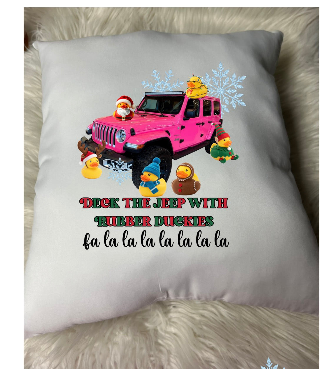 New pre-stuffed throw pillow 15.7 x 15.7 roughly Christmas