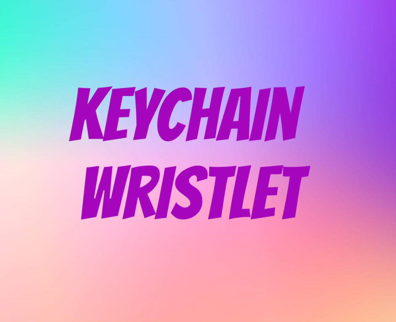 Keychain wristlet