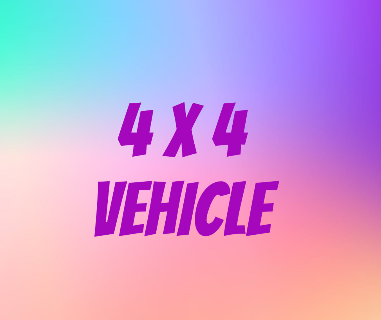 4 x 4 vehicle
