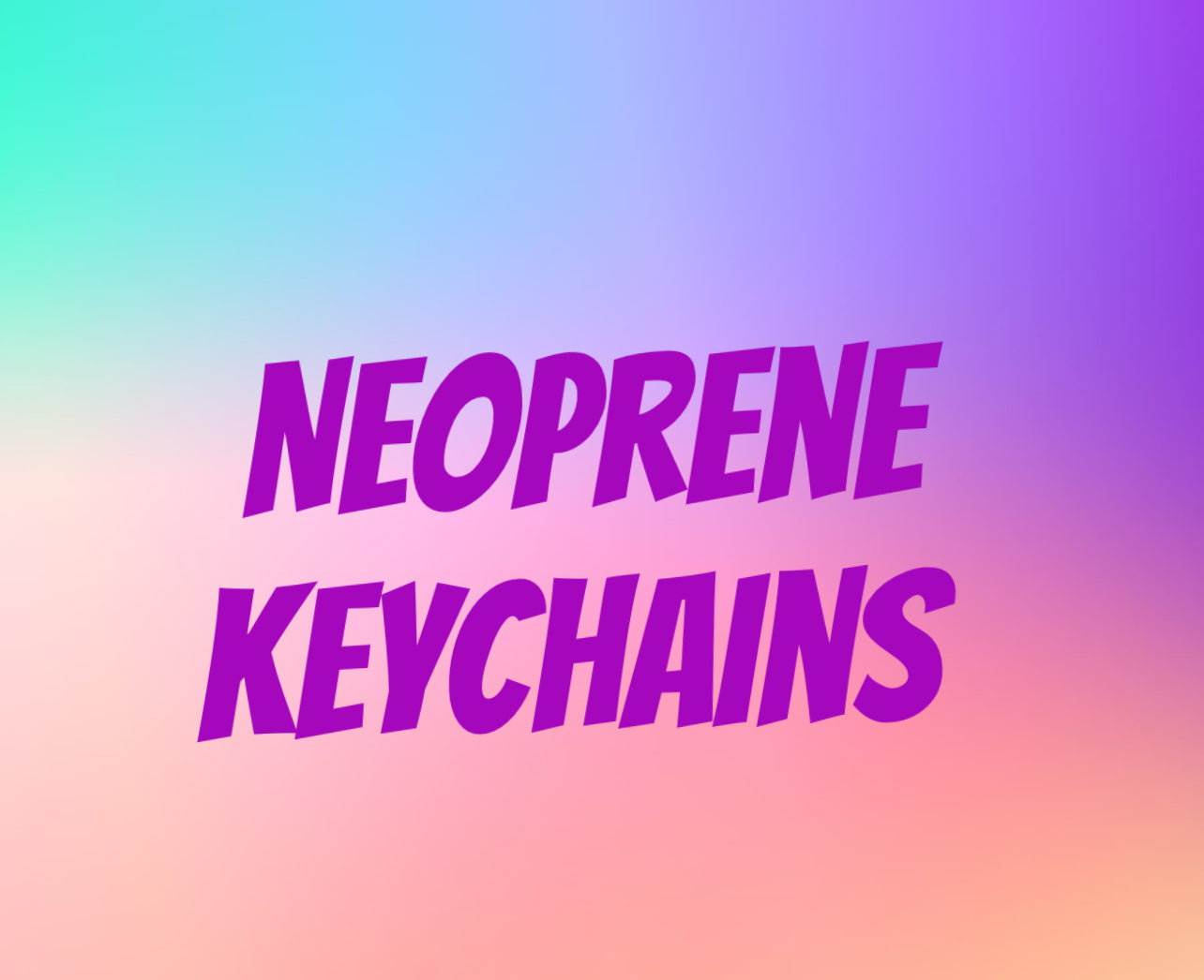 Neoprene keychains wristlet