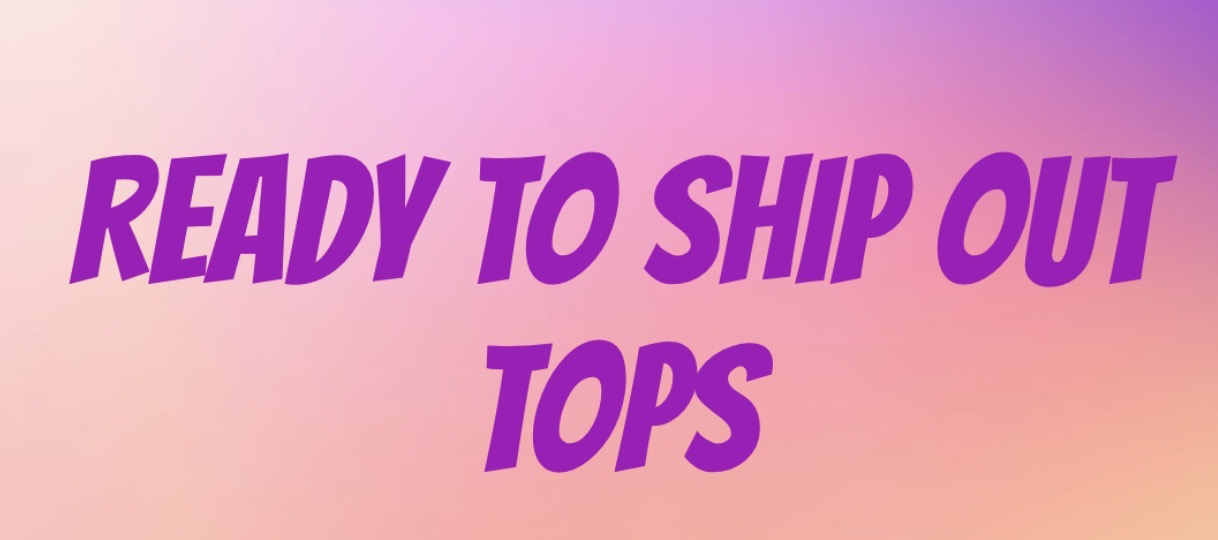 Ready to ship out tops adult and kids ￼