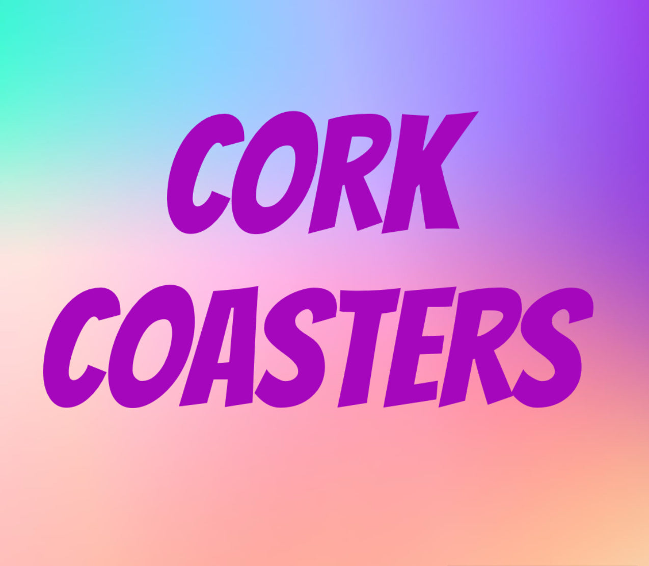 Cork coasters ￼