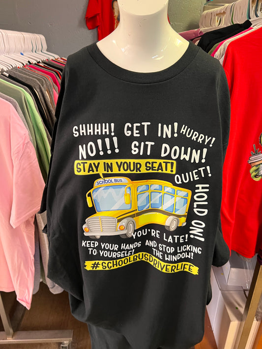 New unisex funny black bus