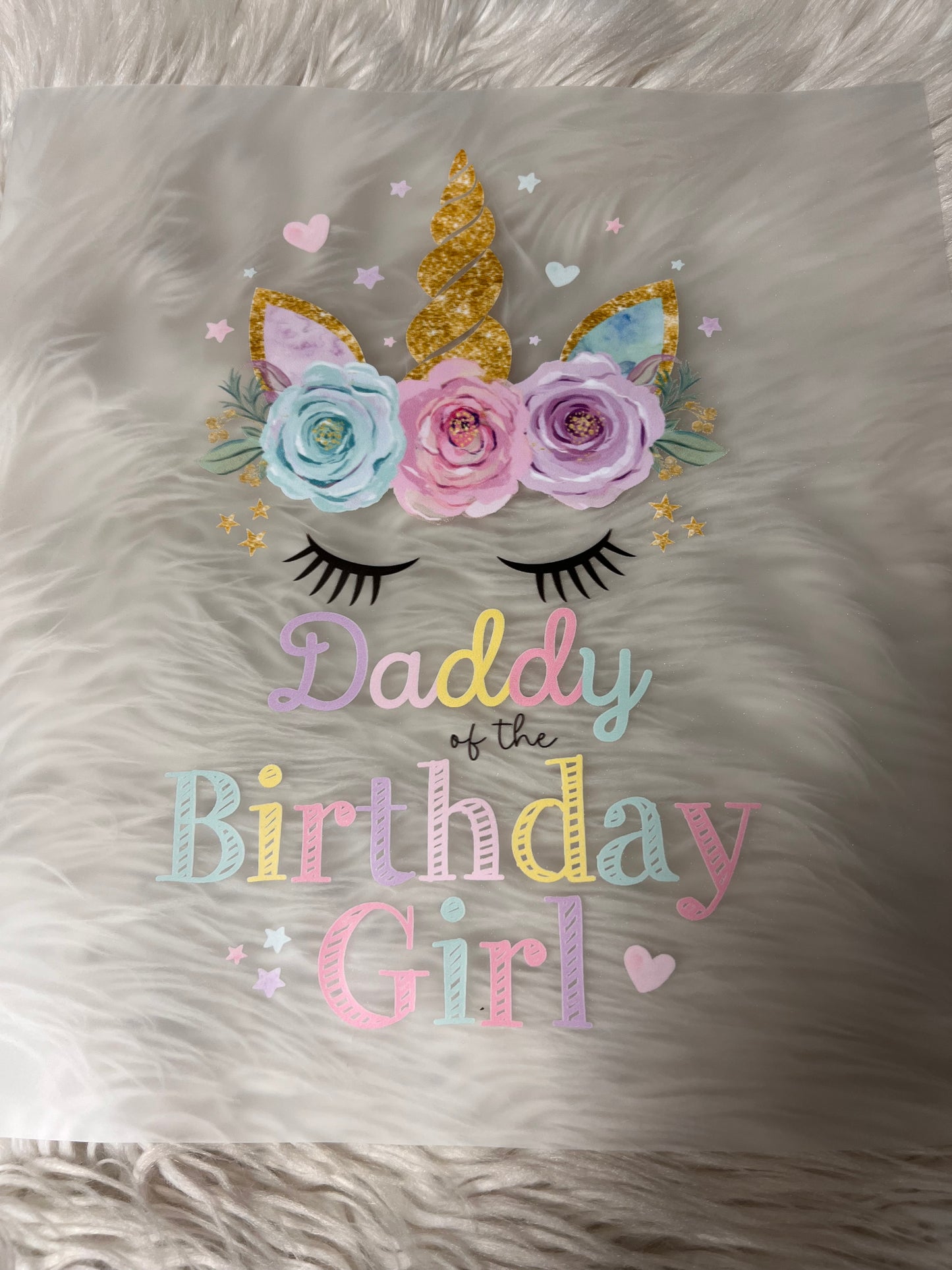 New DTF birthday girl dad